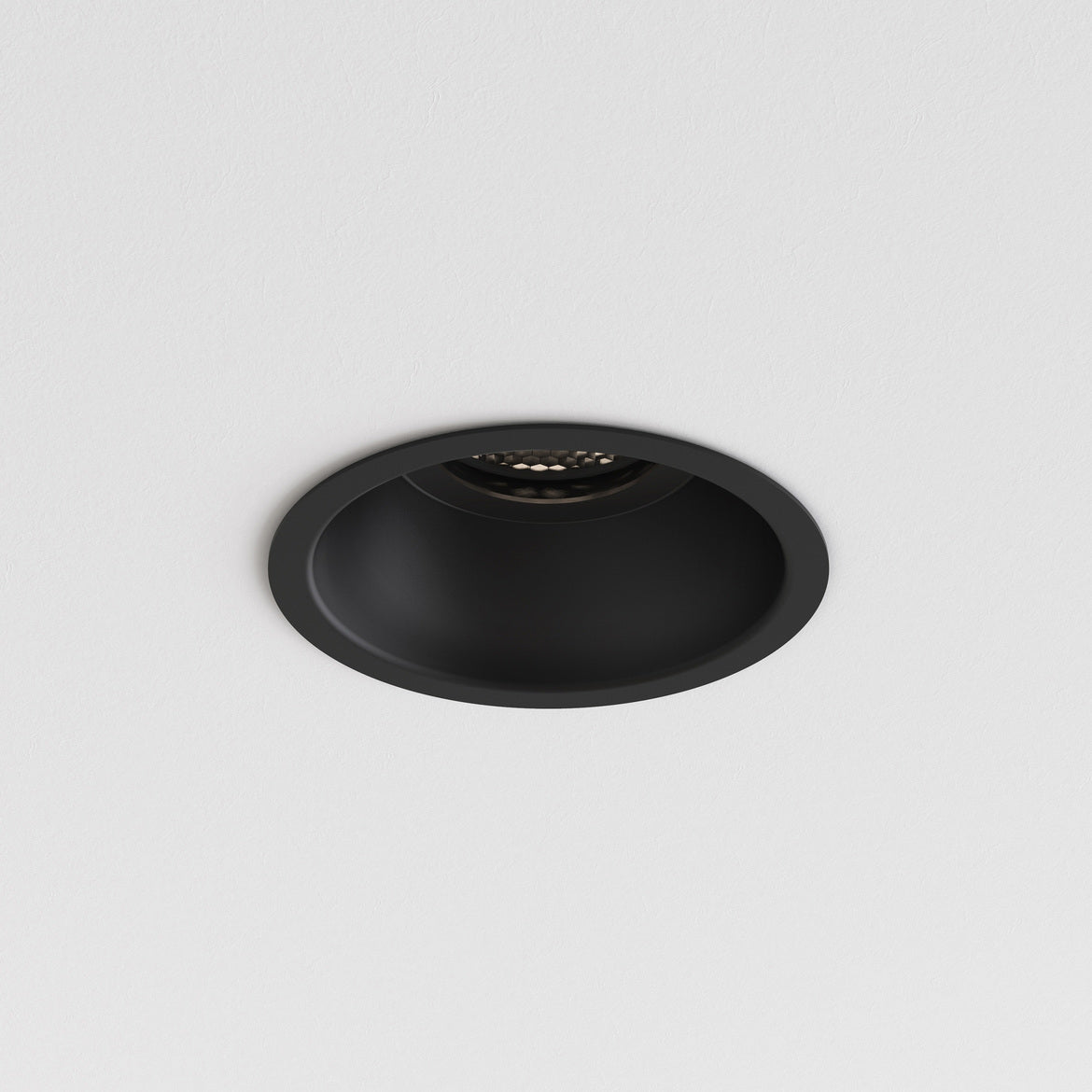 Minima Slimline Round Fixed Fire-Rated IP65 Matt Black