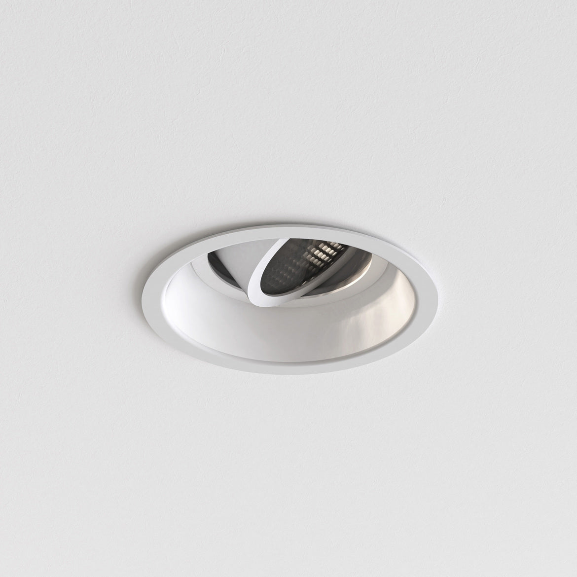 Minima Slimline Round Adjustable Fire-Rated Matt White