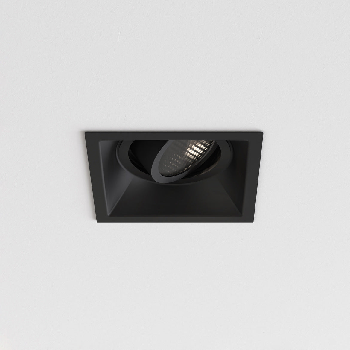 Minima Slimline Square Adjustable Fire-Rated Matt Black