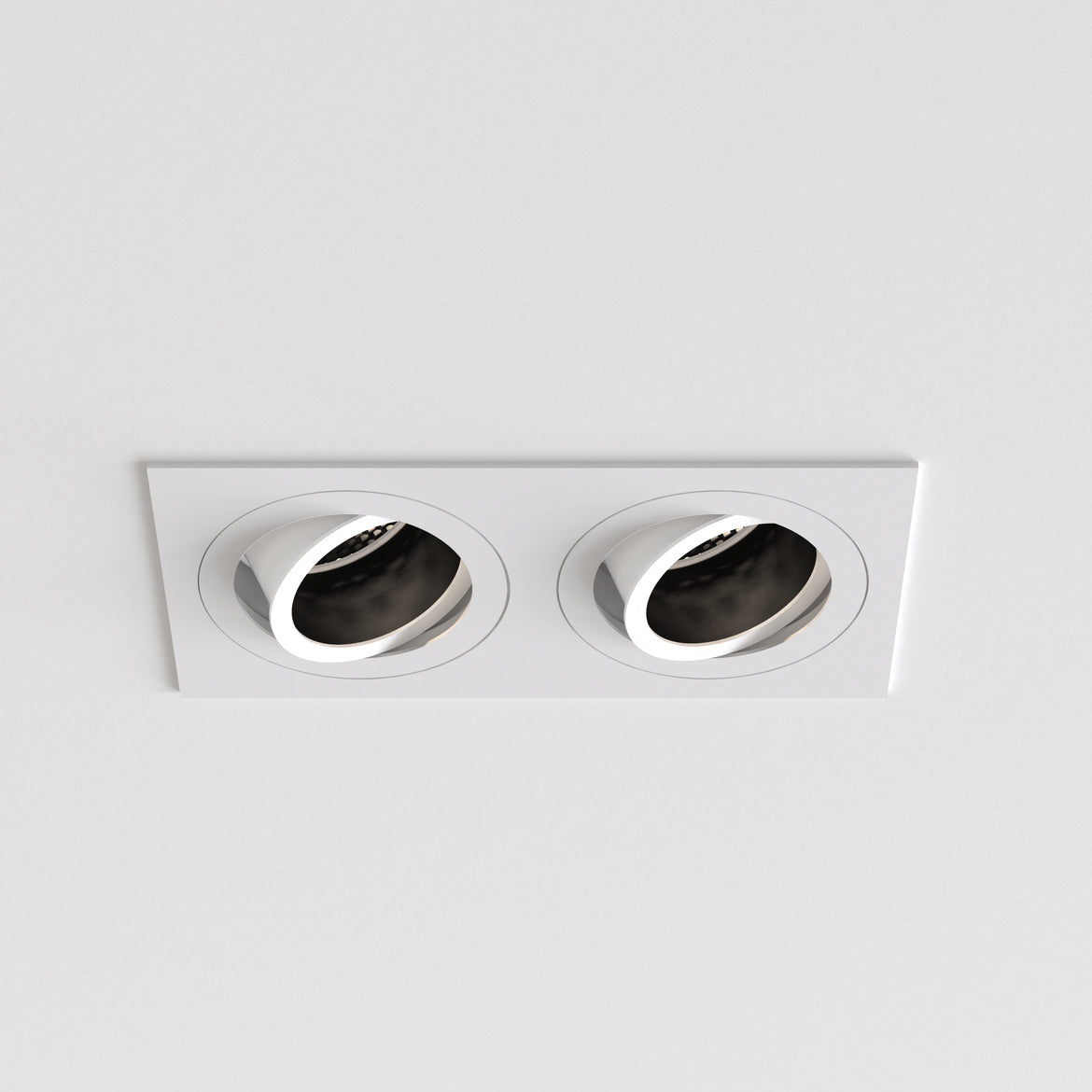 Pinhole Square Twin Adjustable Matt White