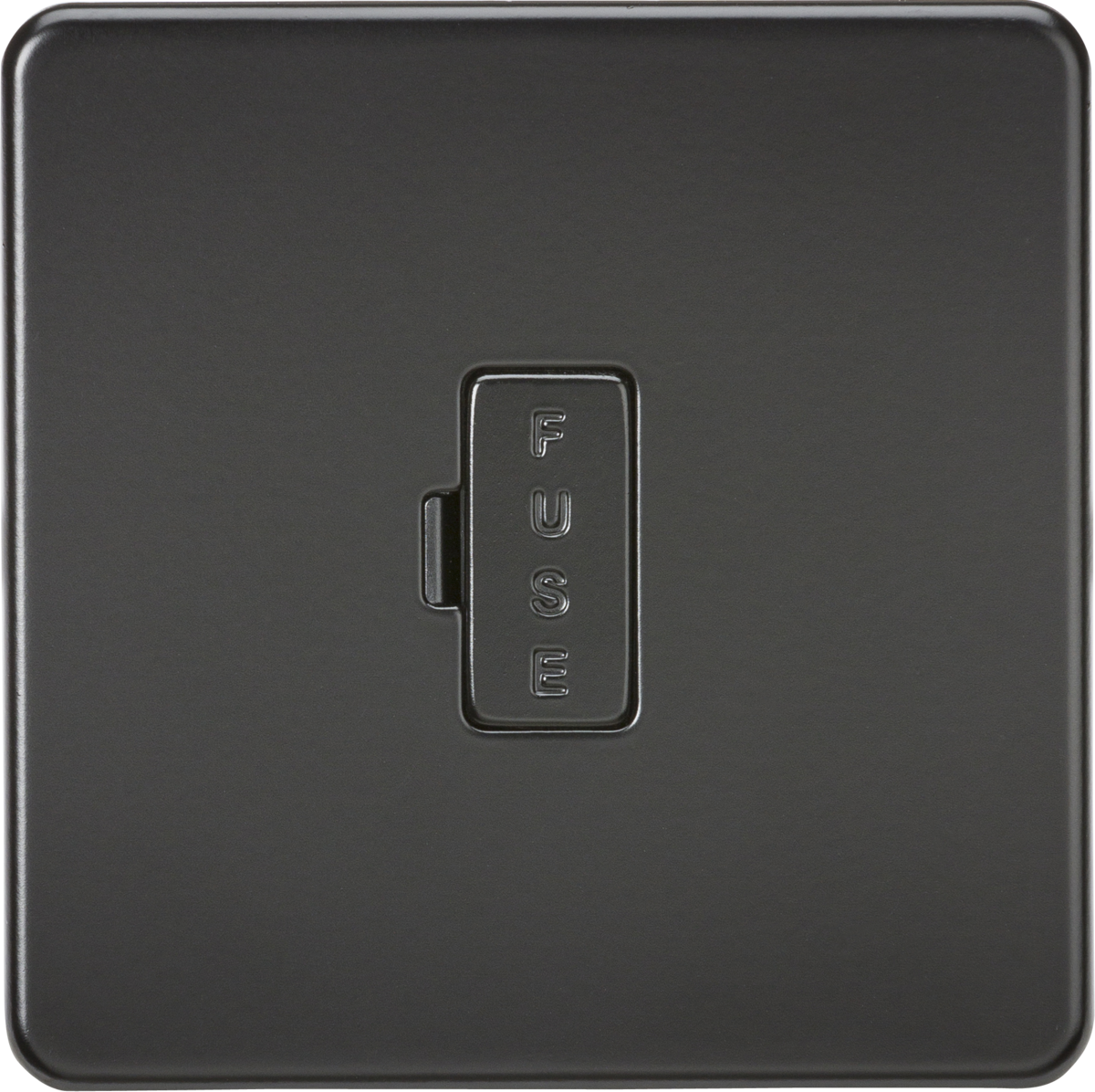 Screwless 13A Fused Spur Unit - Matt Black