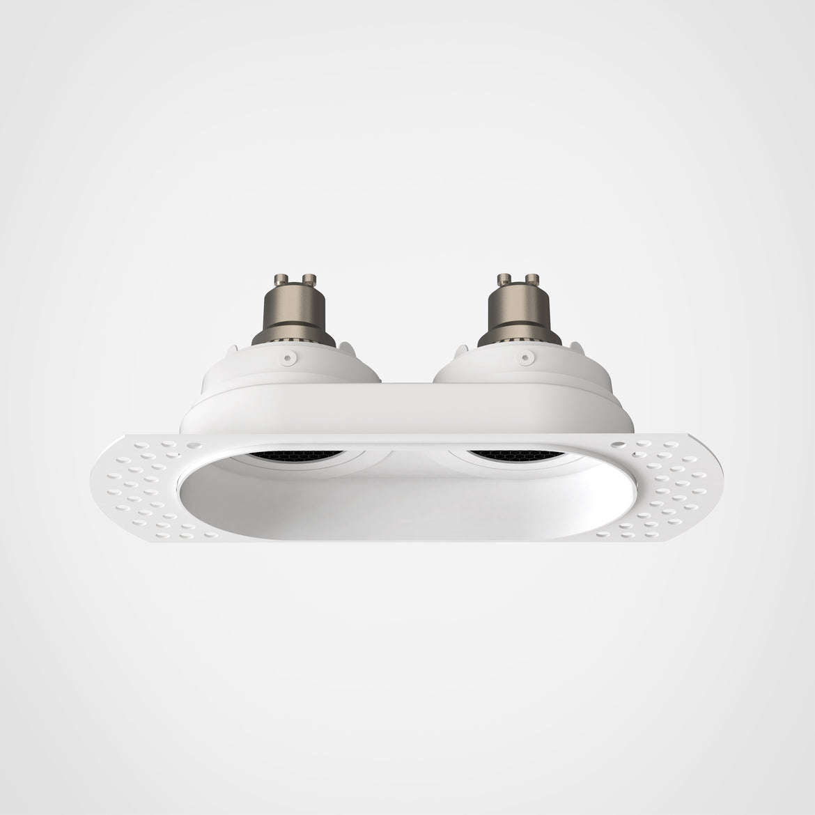 Trimless Round Twin Adjustable Matt White