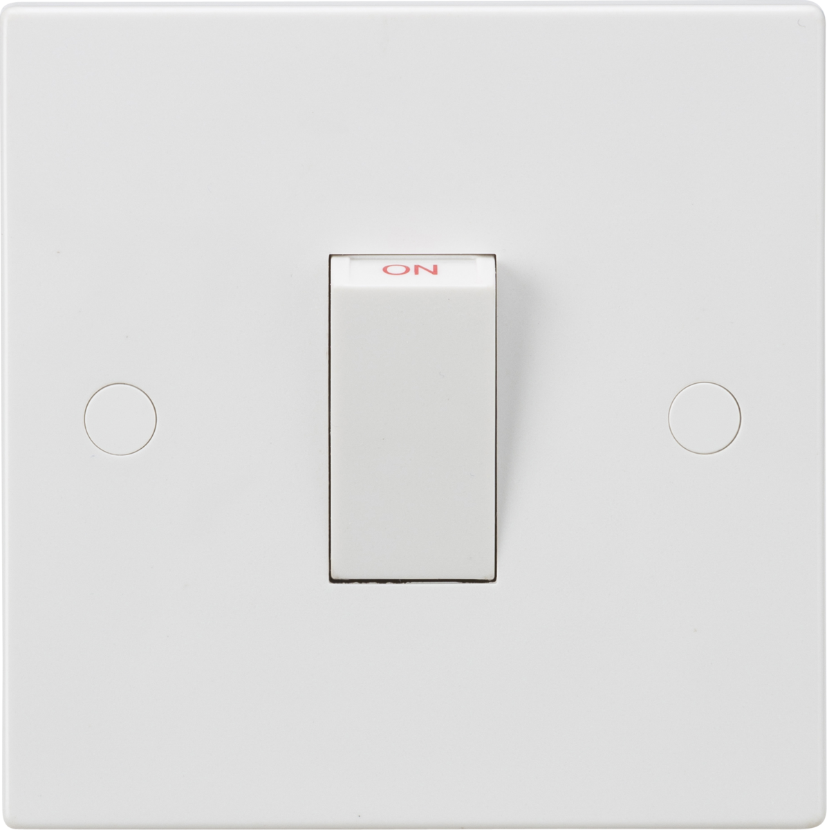 45A 1G DP Switch (White Rocker)