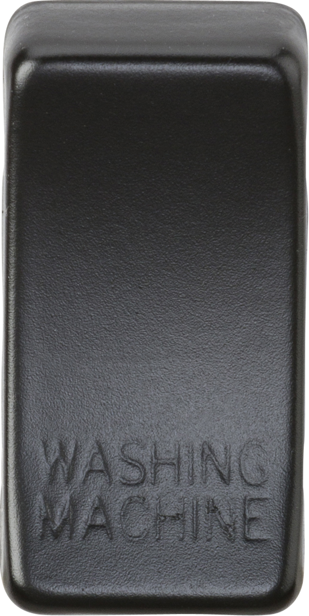 Switch cover "marked WASHING MACHINE" - matt black