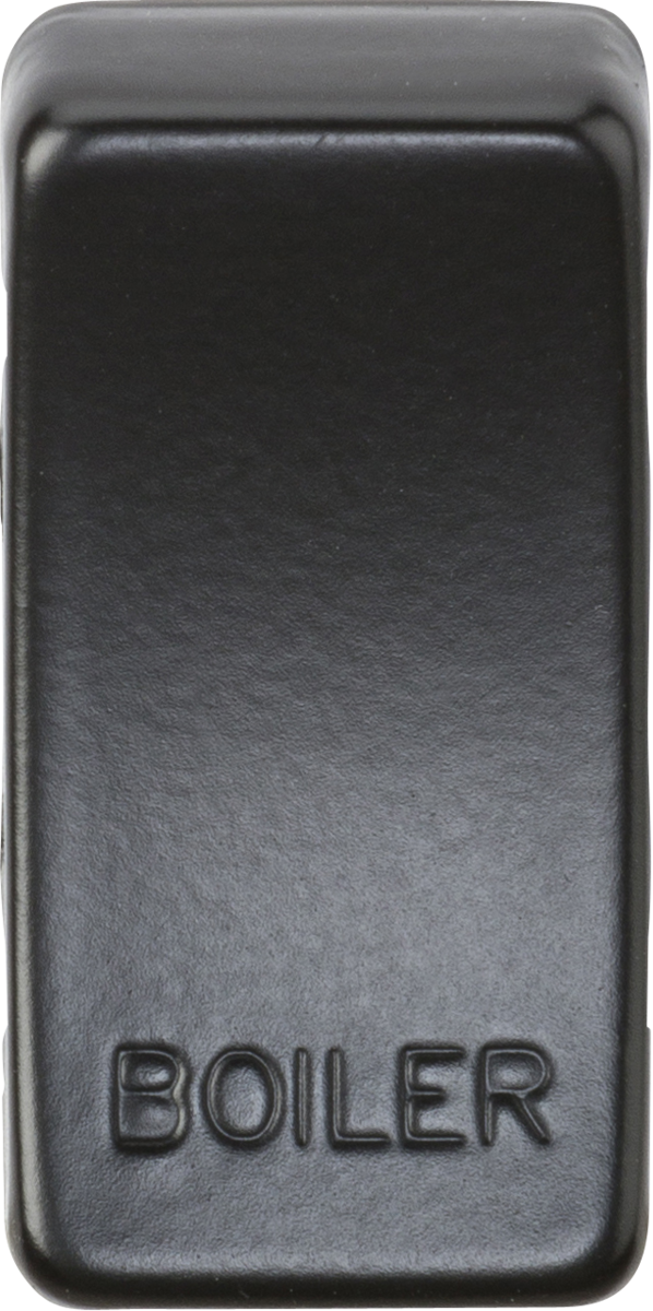 Switch cover "marked BOILER" - matt black
