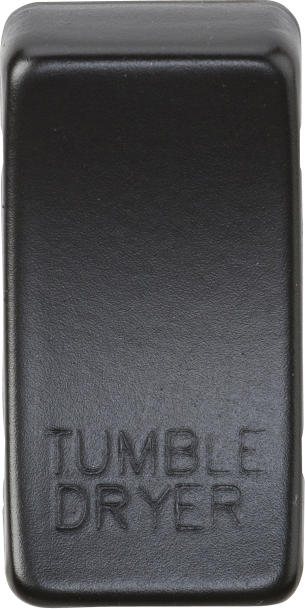 Switch cover "marked TUMBLE DRYER" - matt black