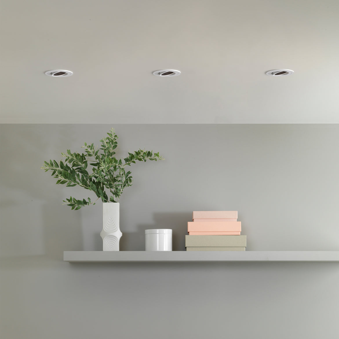 Pinhole Slimline Square Adjustable Fire-Rated Matt White