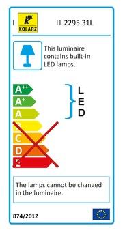 Kolarz 2295.31L.5.Cu BARCA Pendant Light