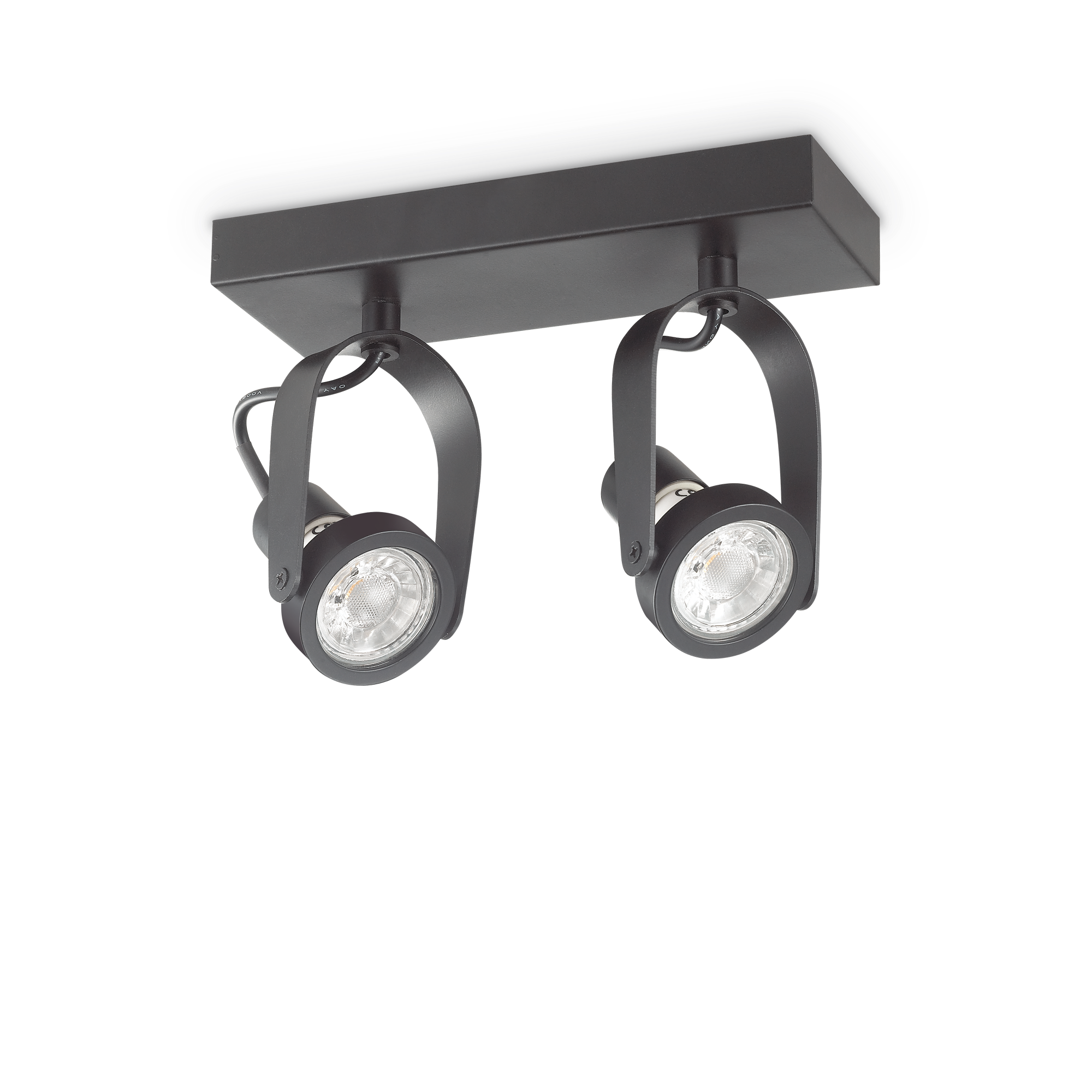 Ideal Lux 229584,Category_Flush Ceiling Lights,TECNICO,Finish_ GLIM COMPACT PL2 NERO