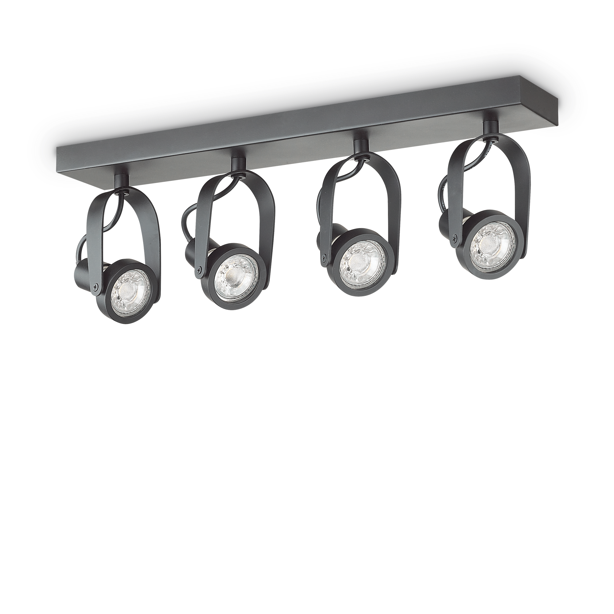 Ideal Lux 229607,Category_Flush Ceiling Lights,TECNICO,Finish_ GLIM COMPACT PL4 NERO