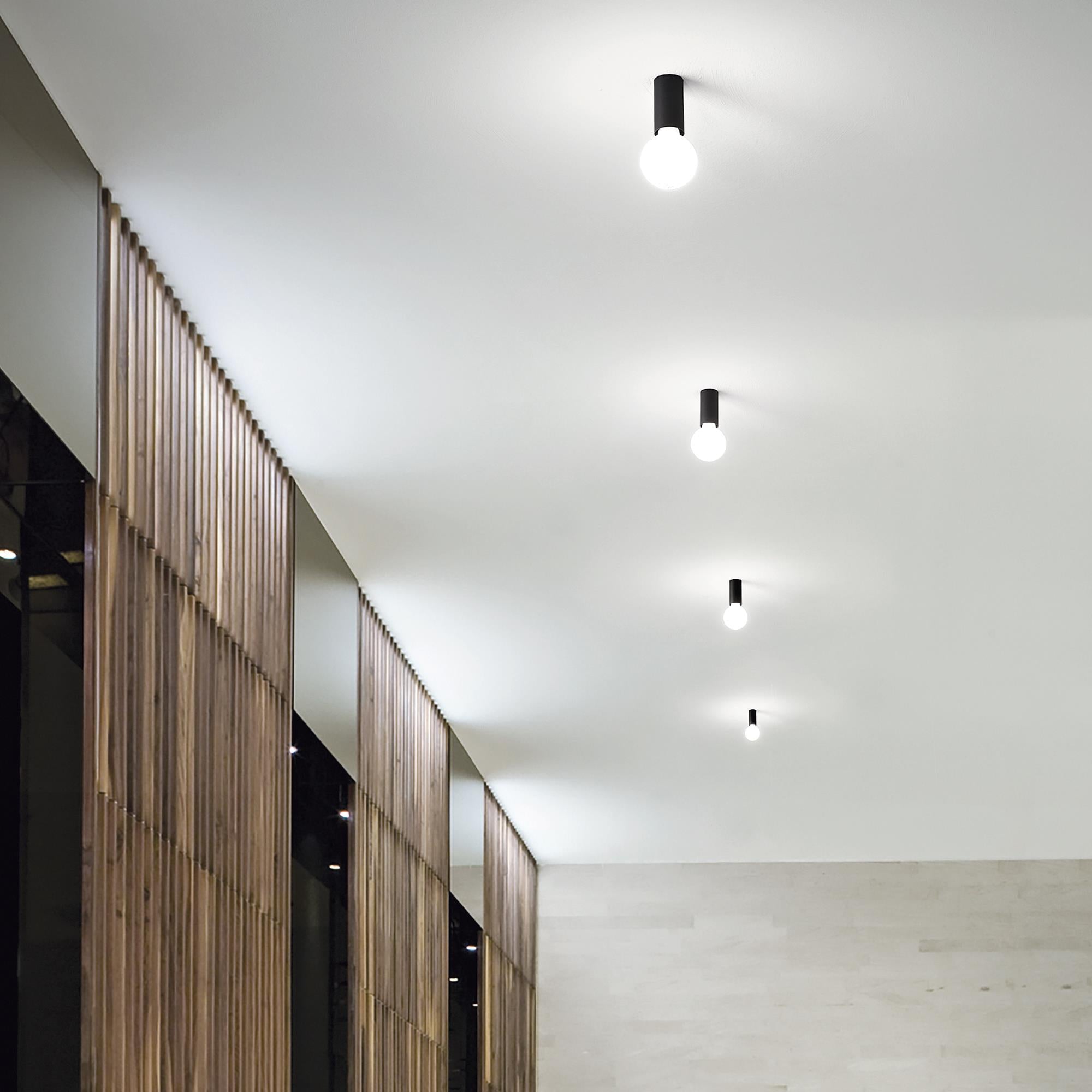 Ideal Lux 232980,Category_Flush Ceiling Lights,MODERNO,Finish_ PETIT PL1 NERO