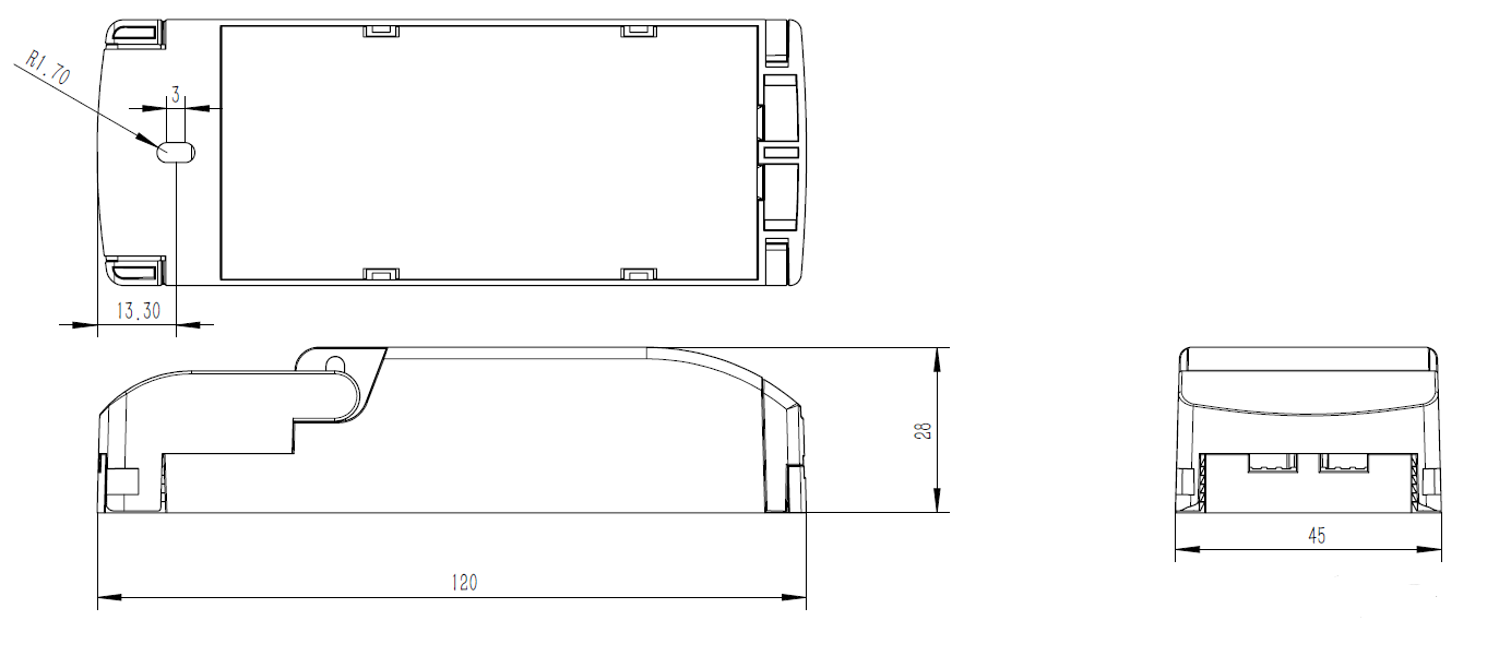 ML Accessories-25W700DA IP20 700mA 25W LED Dimmable Driver - Constant Current