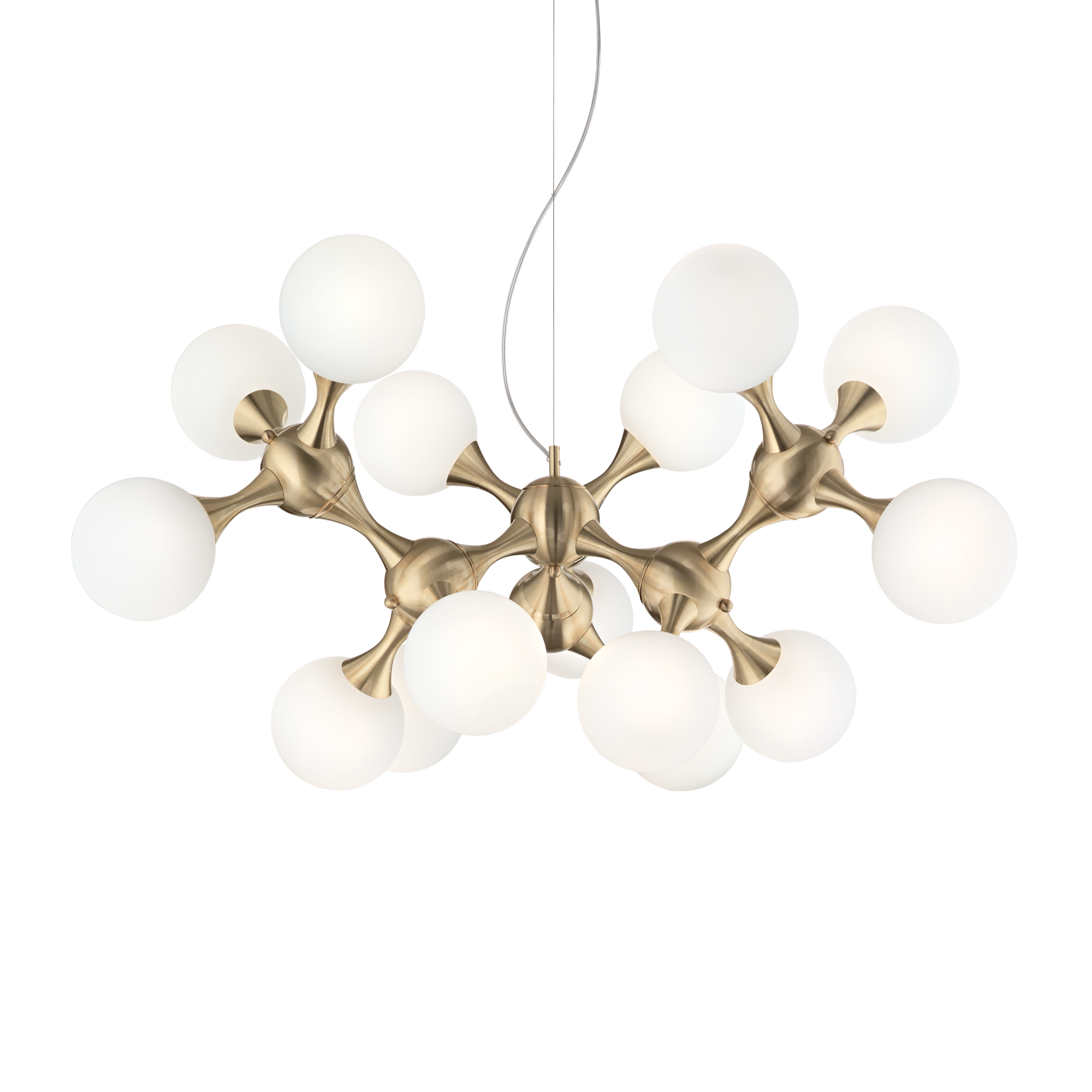 Ideal Lux 241012,Category_Wall Lights,MODERNO,Finish_ NODI SP15 OTTONE SATINATO