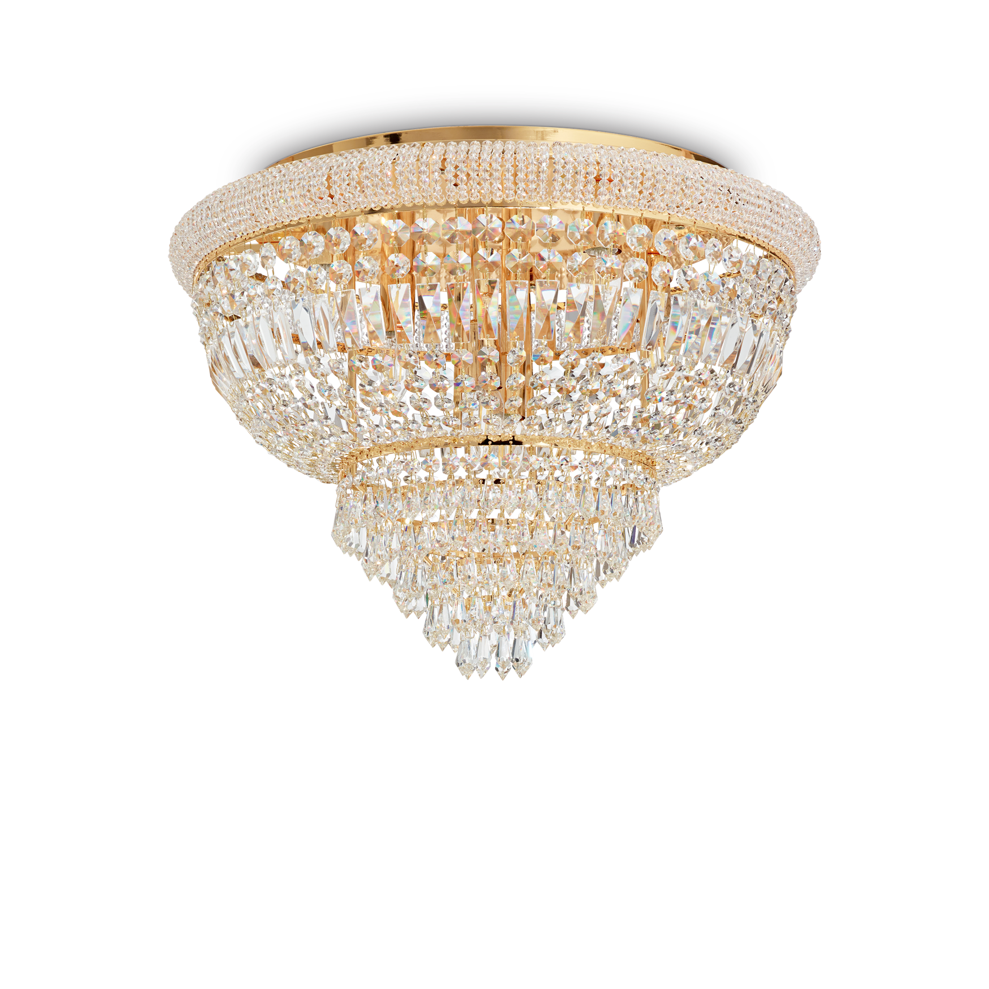 Ideal Lux 243498,Category_Flush Ceiling Lights,CLASSICO,Finish_ DUBAI PL24 OTTONE