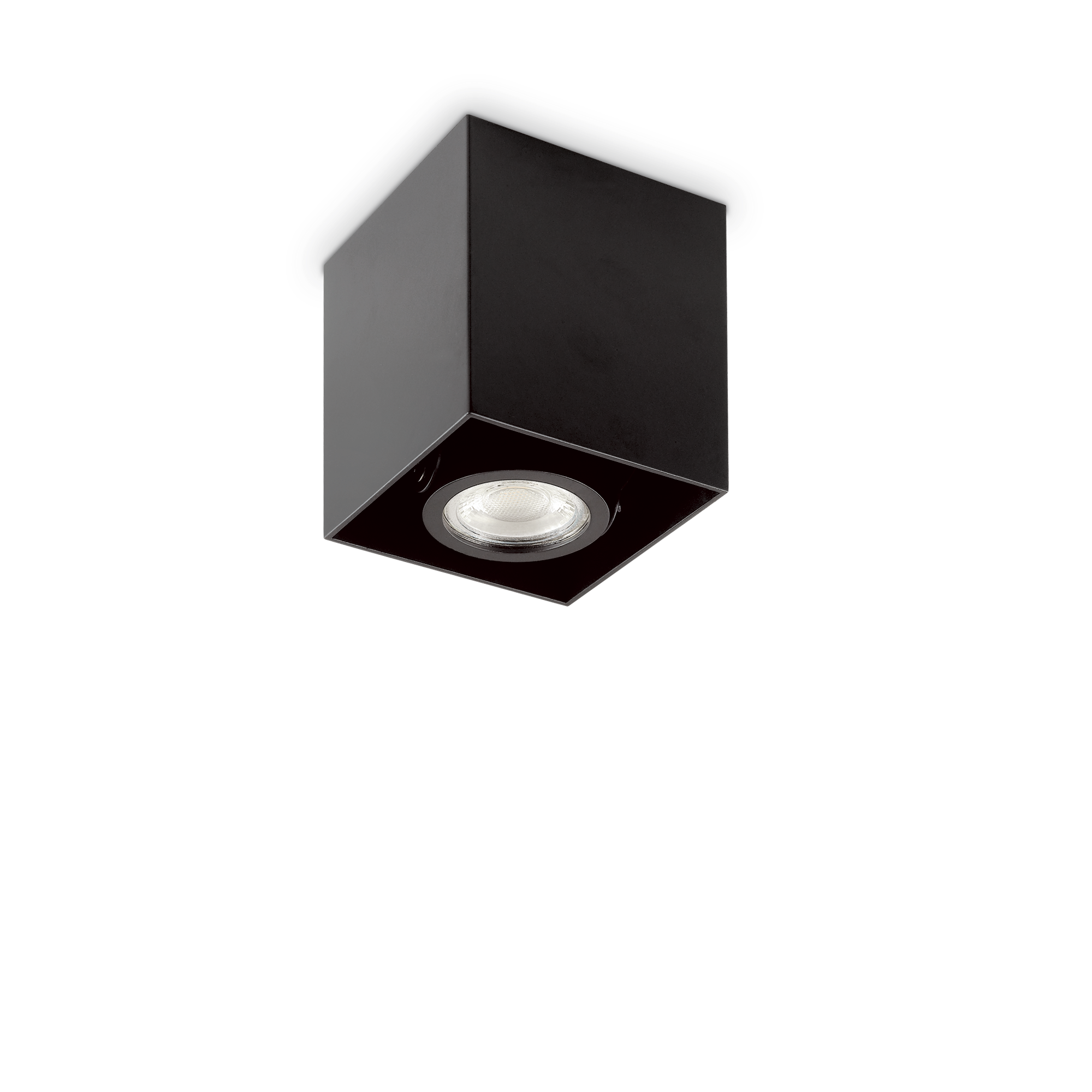 Ideal Lux 243948,Category_Flush Ceiling Lights,TECNICO,Finish_ MOOD PL1 D09 SQUARE NERO