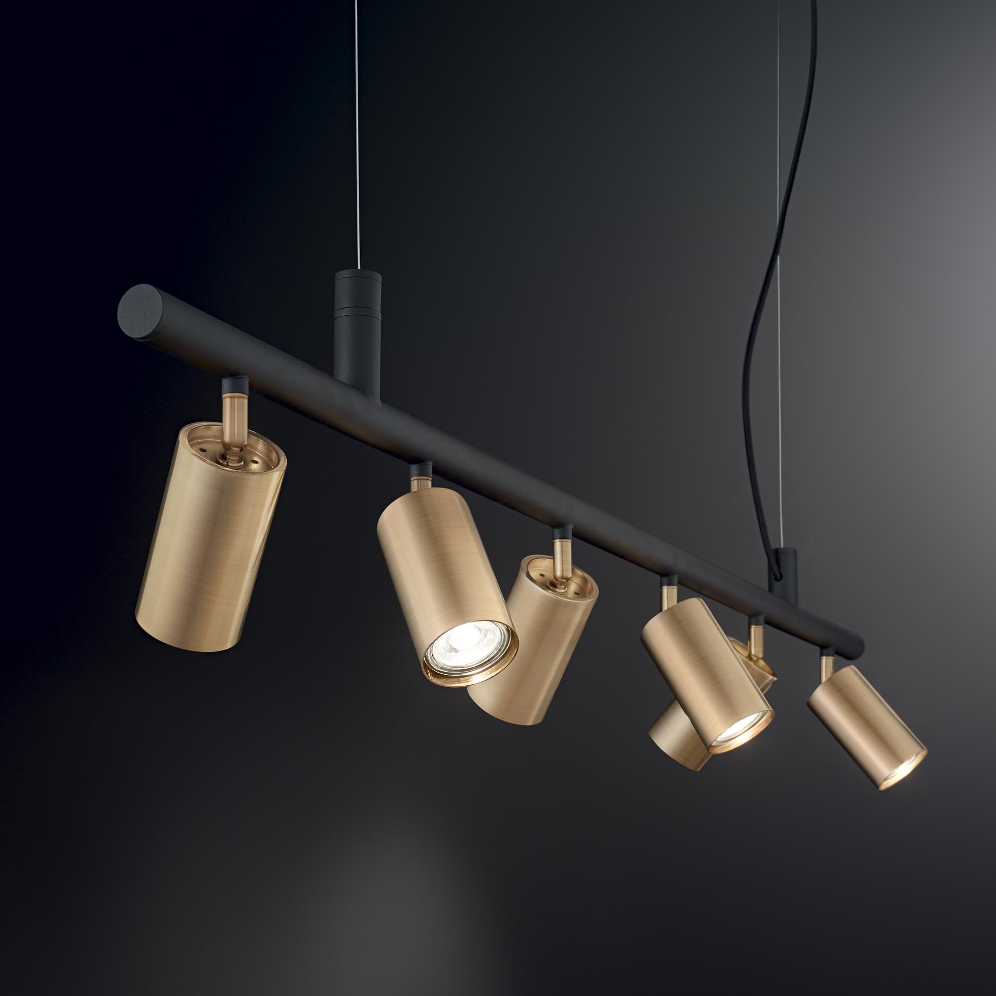 Ideal Lux 244648,Category_Pendants,MODERNO,Finish_ DYNAMITE SP6 OTTONE SATINATO
