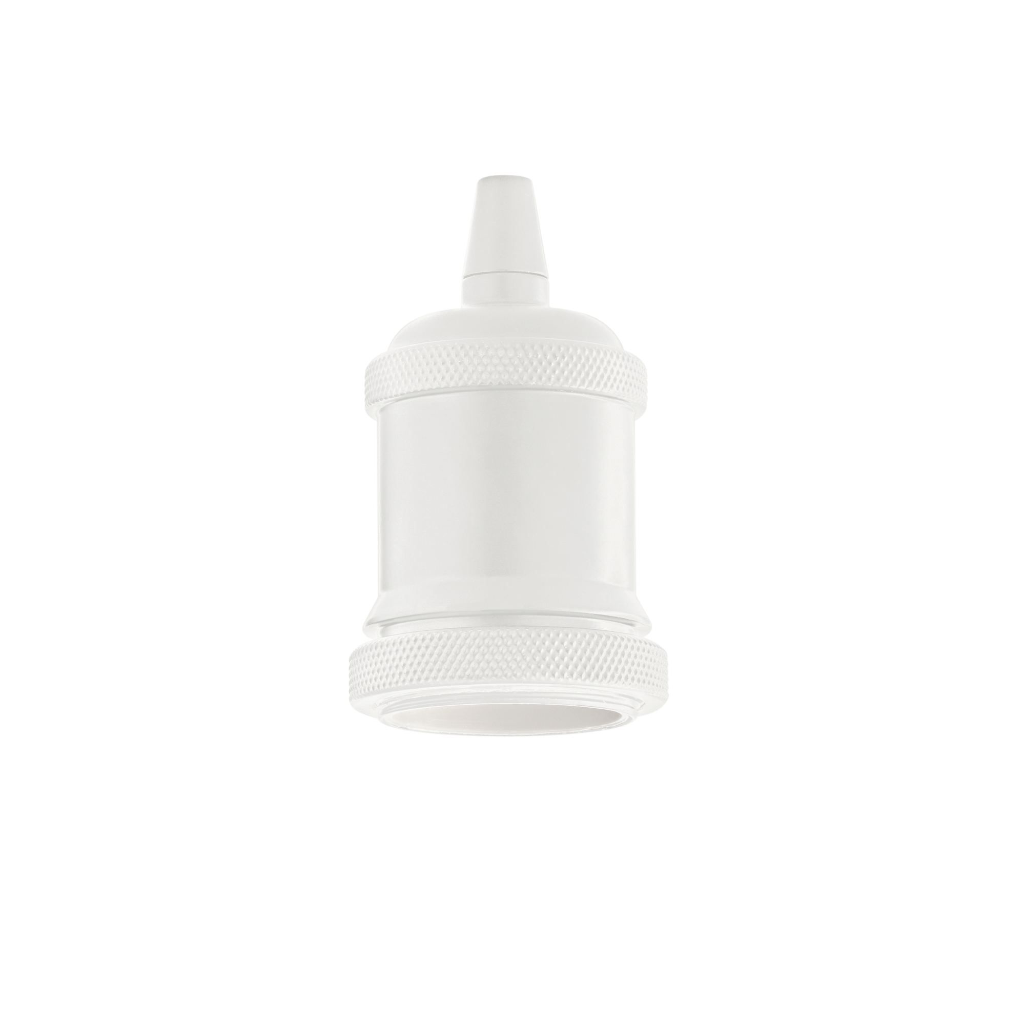 Ideal Lux 249186,Category_Accessories,ACCESSORI,Finish_ PORTALAMPADA E27 GHIERA BIANCO