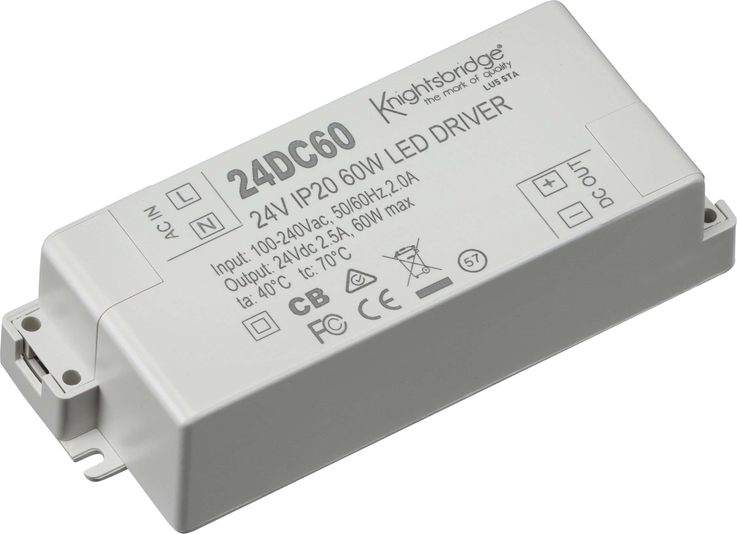 ML Accessories-24DC60 24V IP20 60W DC LED Driver - Constant Voltage