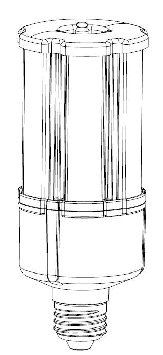 ML Accessories-CRN18CW 230V IP20 18W LED E27 Corn Lamp- 4000K