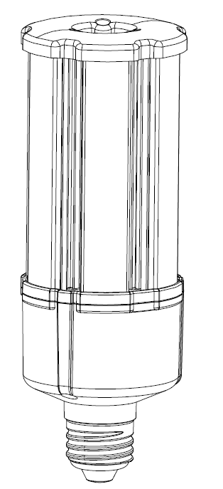 ML Accessories-CRN27CW 230V IP20 27W LED E27 Corn Lamp- 4000K