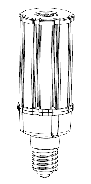 ML Accessories-CRN54CW 230V IP20 54W LED E40 Corn Lamp- 4000K