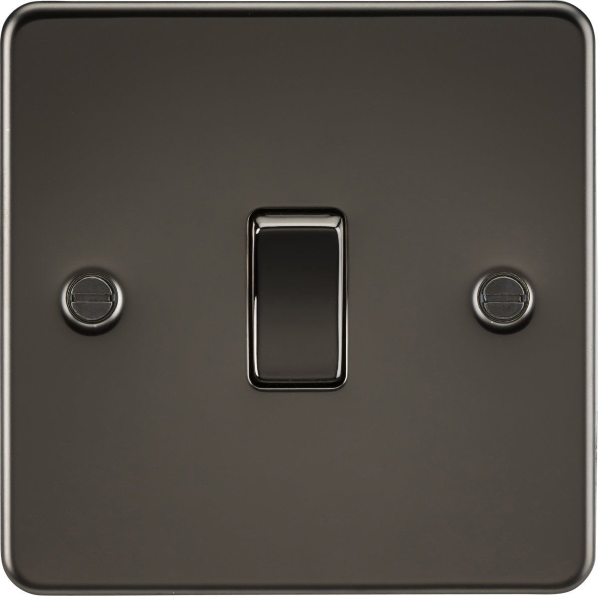 Flat Plate 10AX 1G Intermediate Switch - Gunmetal