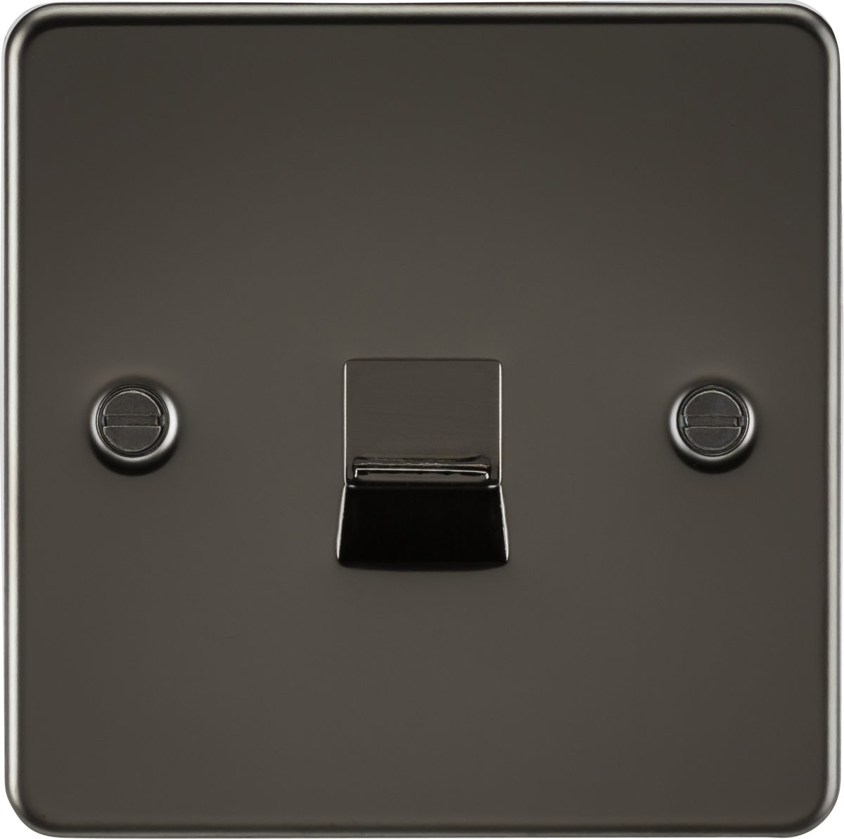 Flat Plate Telephone master socket - gunmetal