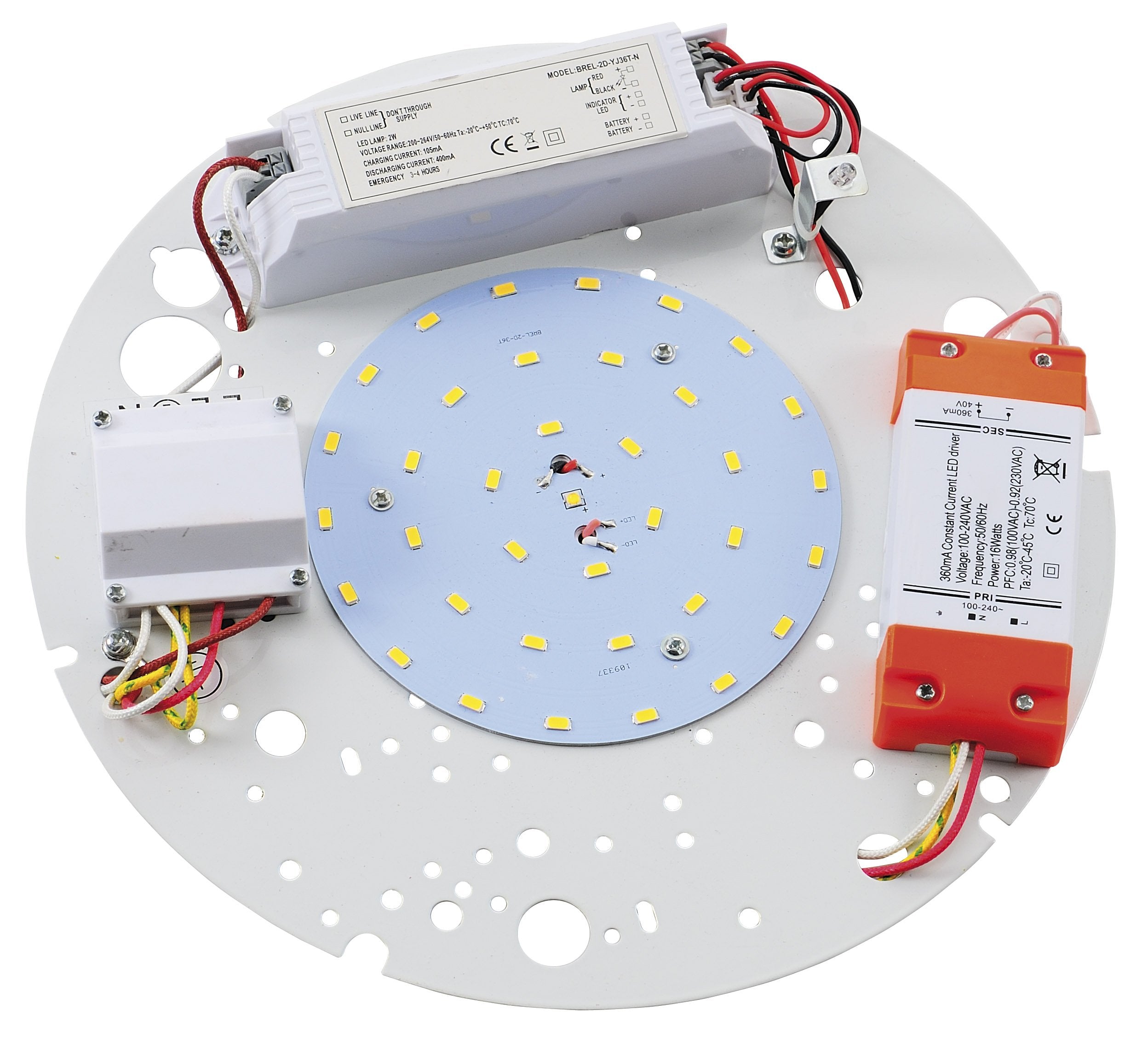 17W LED gear tray with 3hr emergency