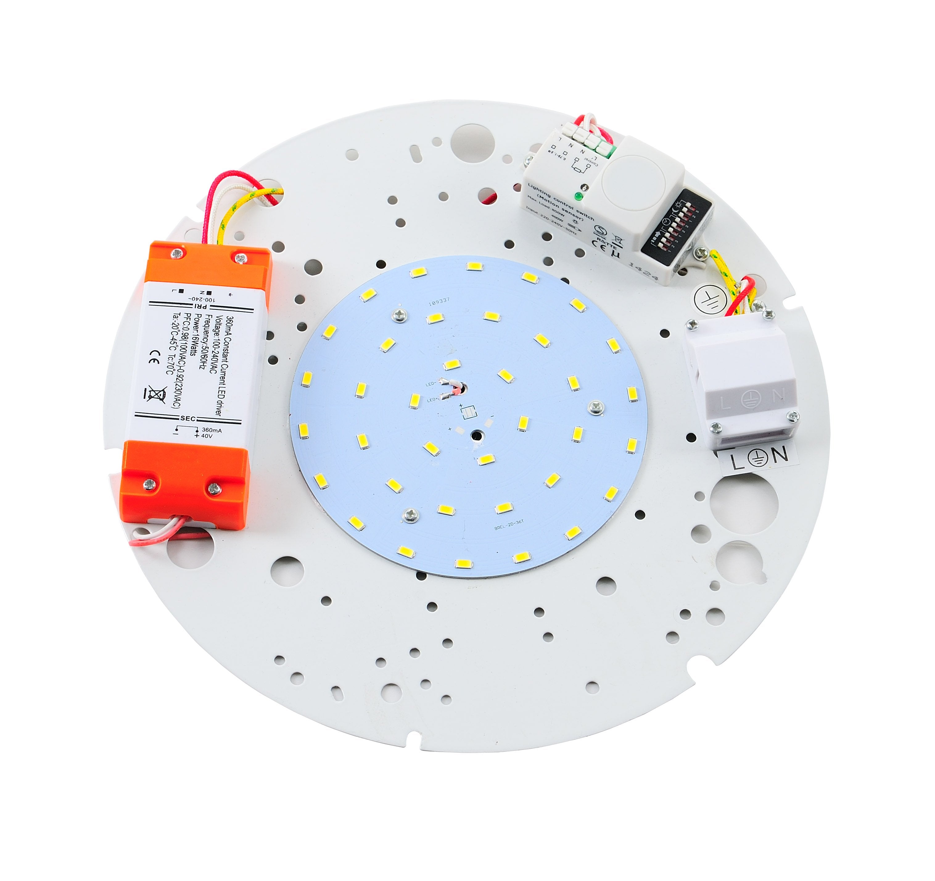 17W LED gear tray with microwave sensor