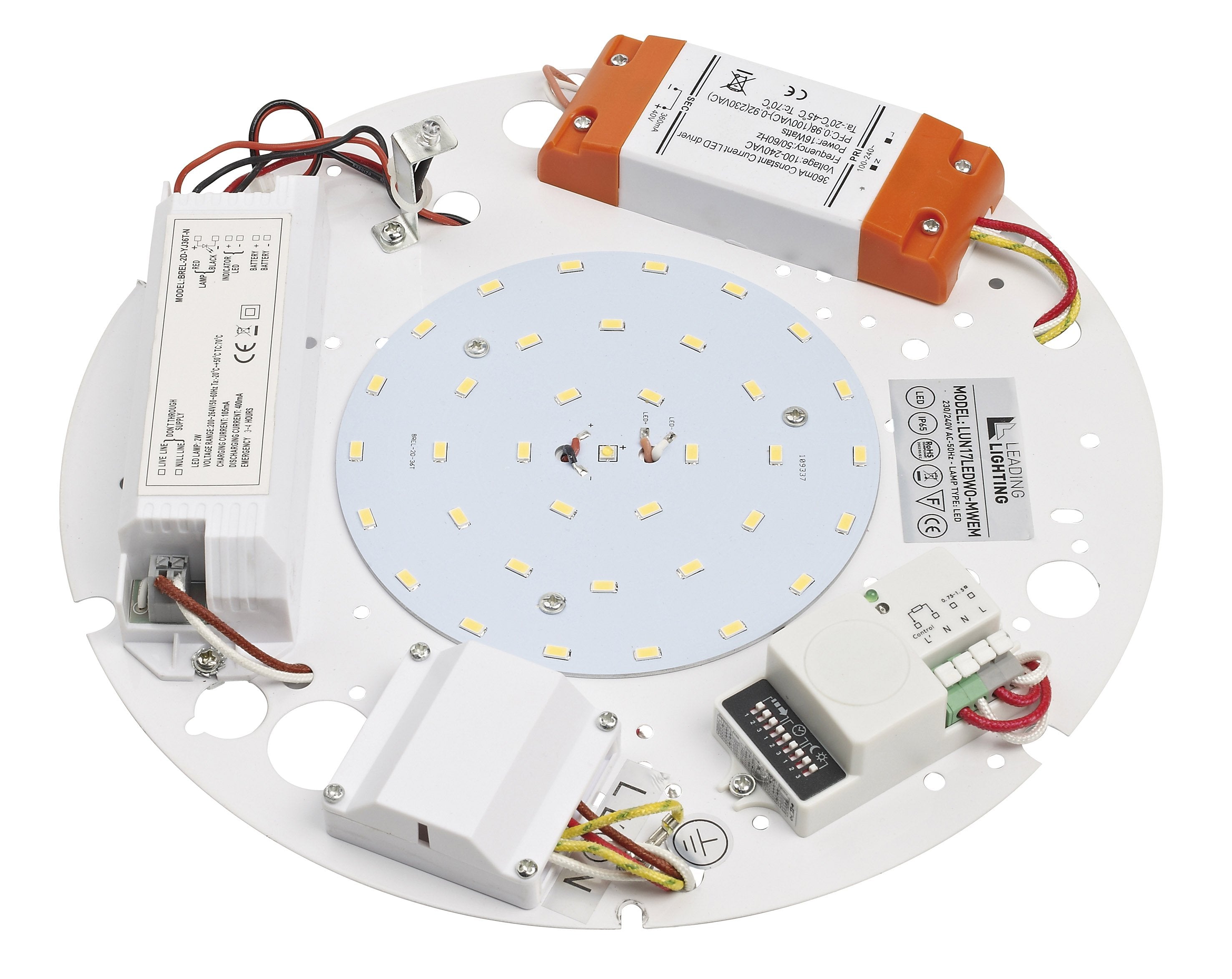 17W LED gear tray with microwave sensor & 3hr emergency