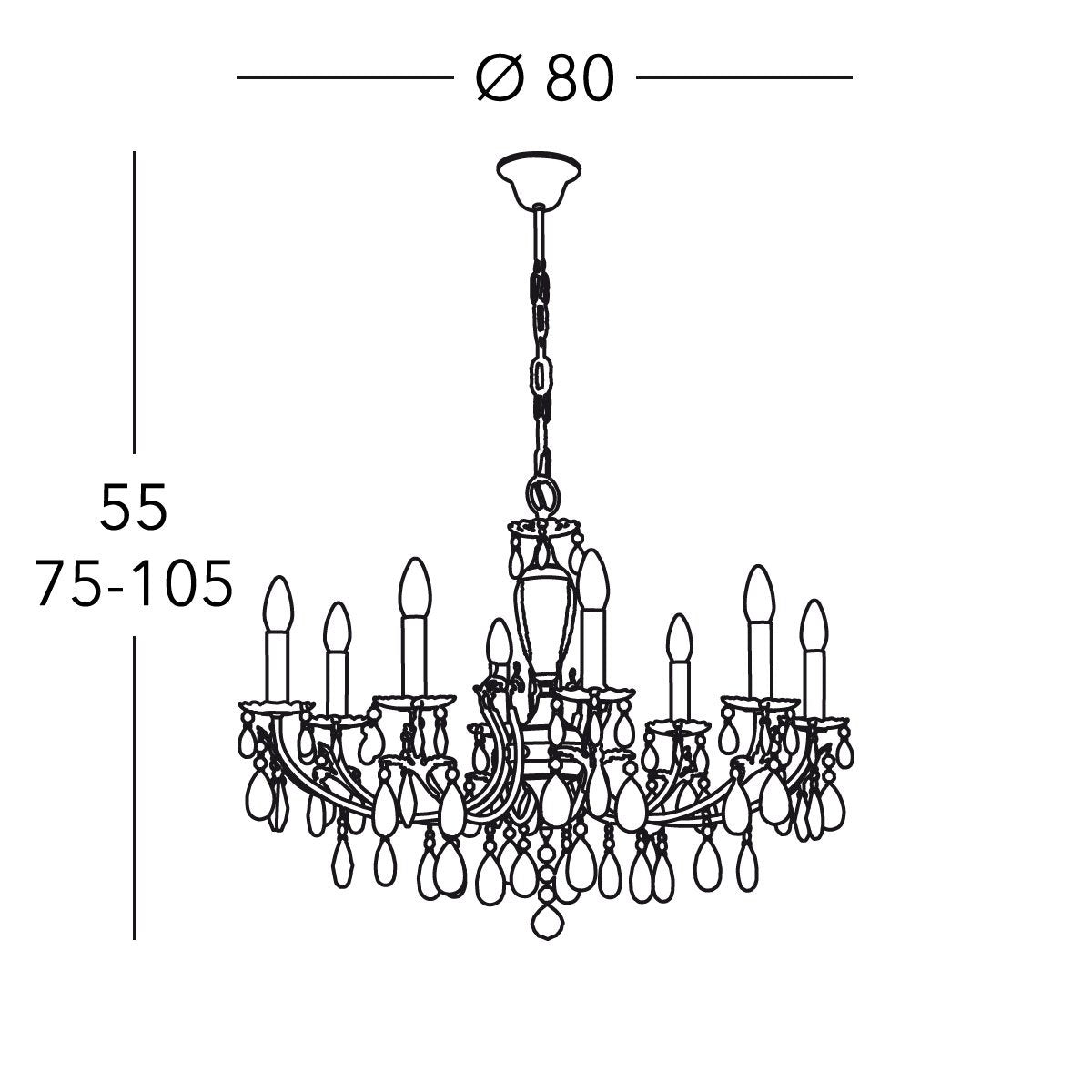 Kolarz 3003.88.3.KoT VICTORIA 2 Chandelier