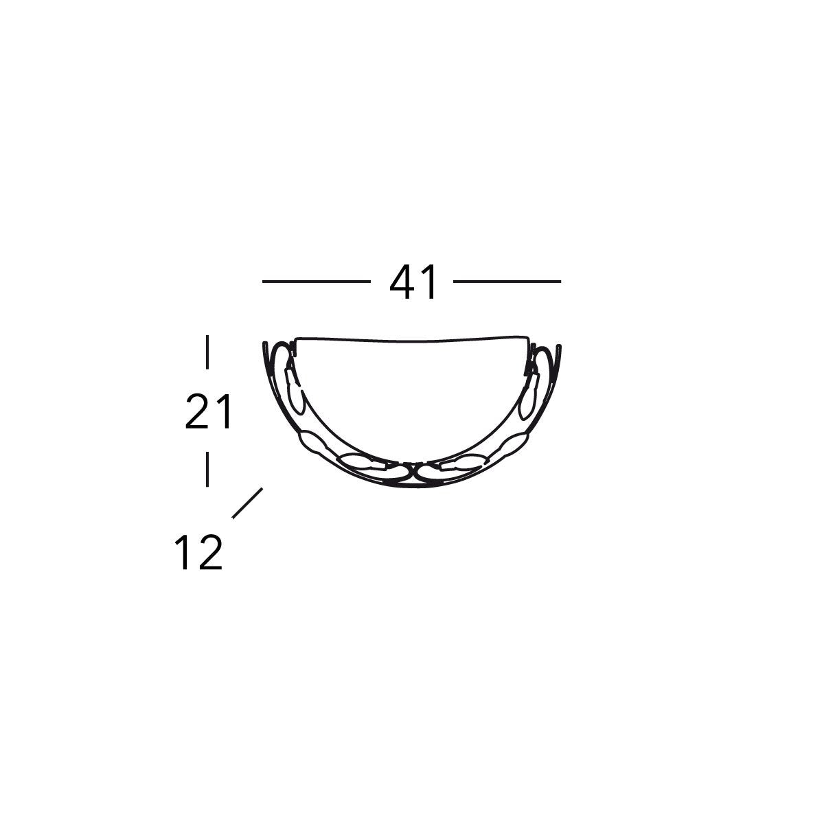 Kolarz 309.61.7 BELLISSIMA Wall Light