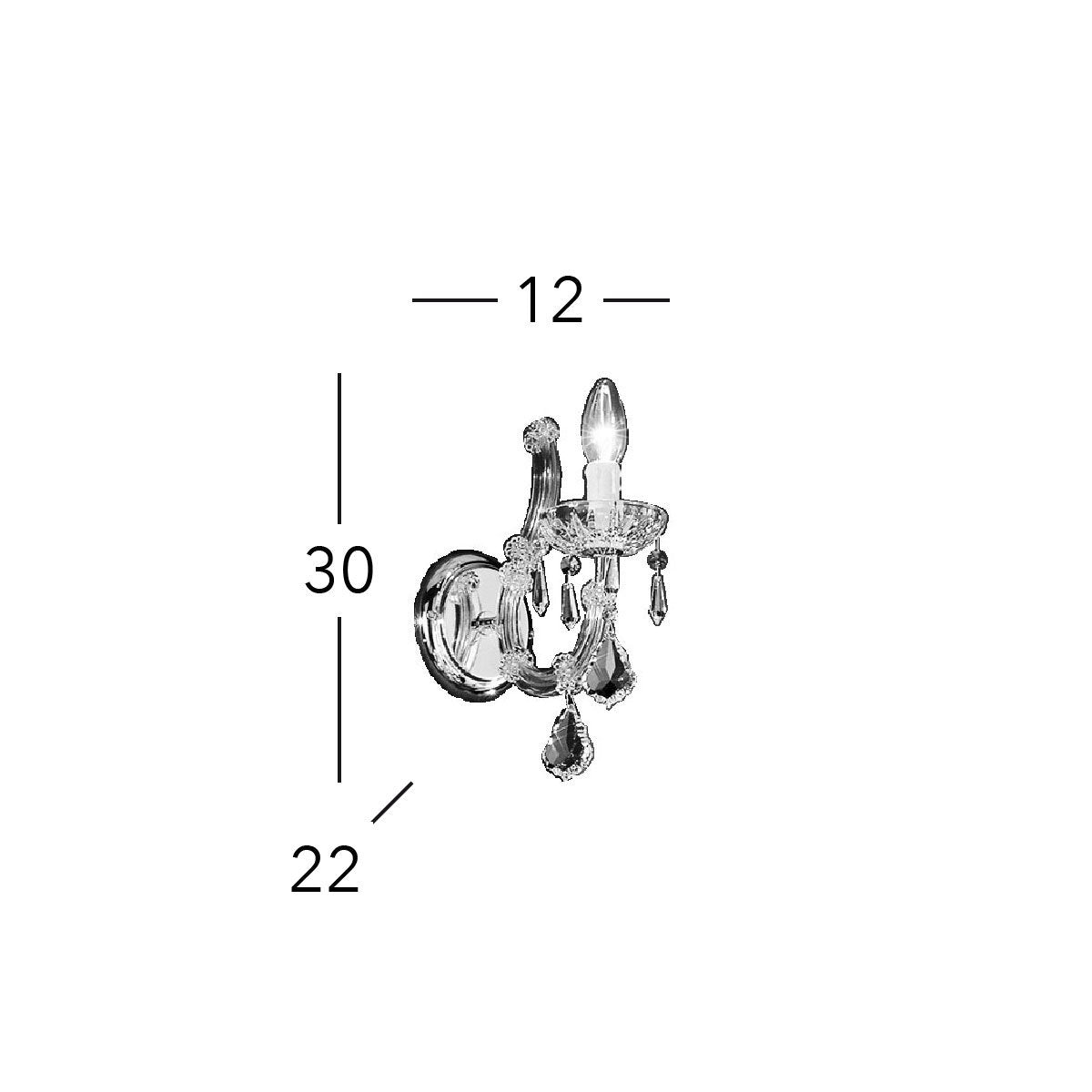 Kolarz 3149.61.3.KoT MARIA LOUISE Wall Light