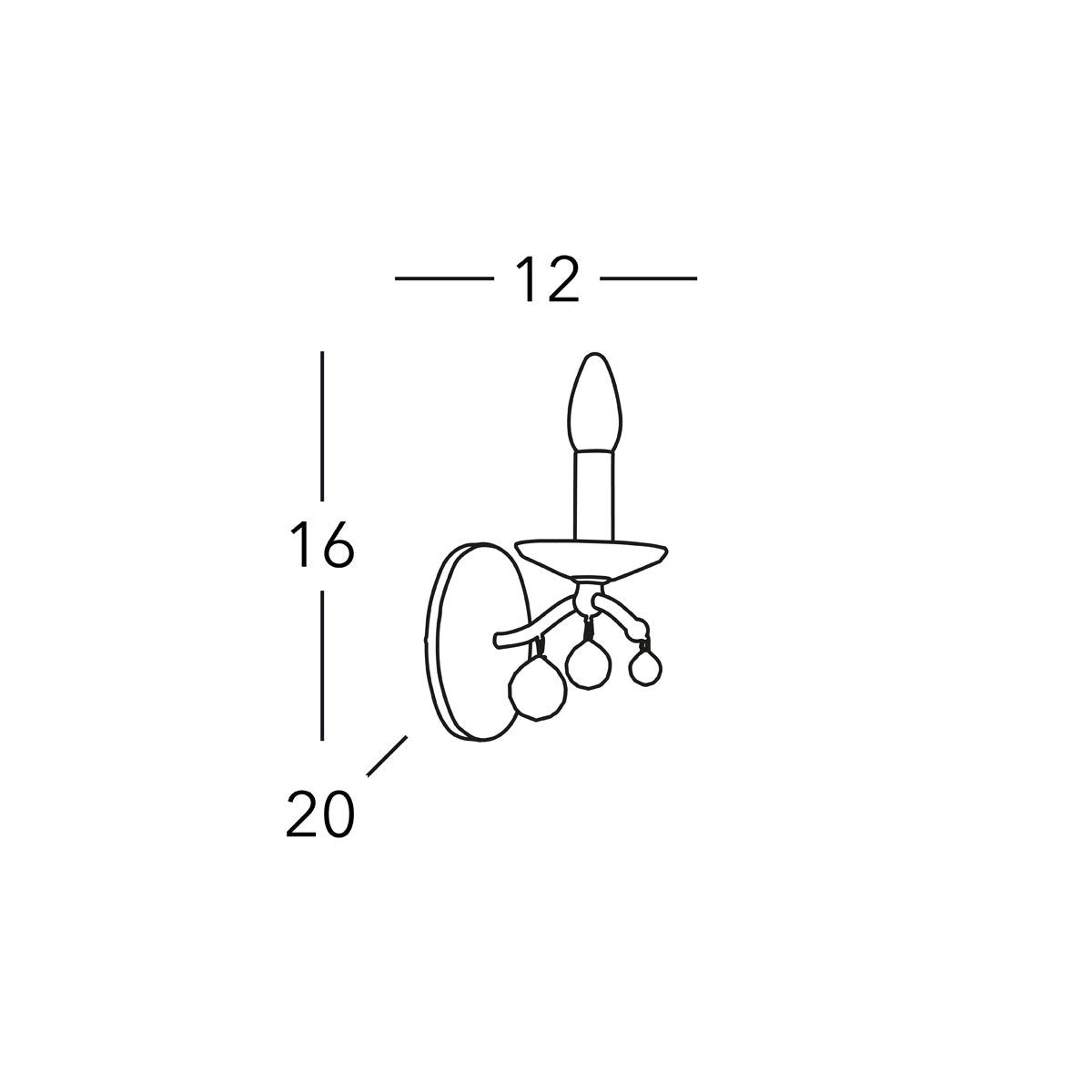 Kolarz 3234.61.5.KoT/ki50 CARMEN 2 Wall Light
