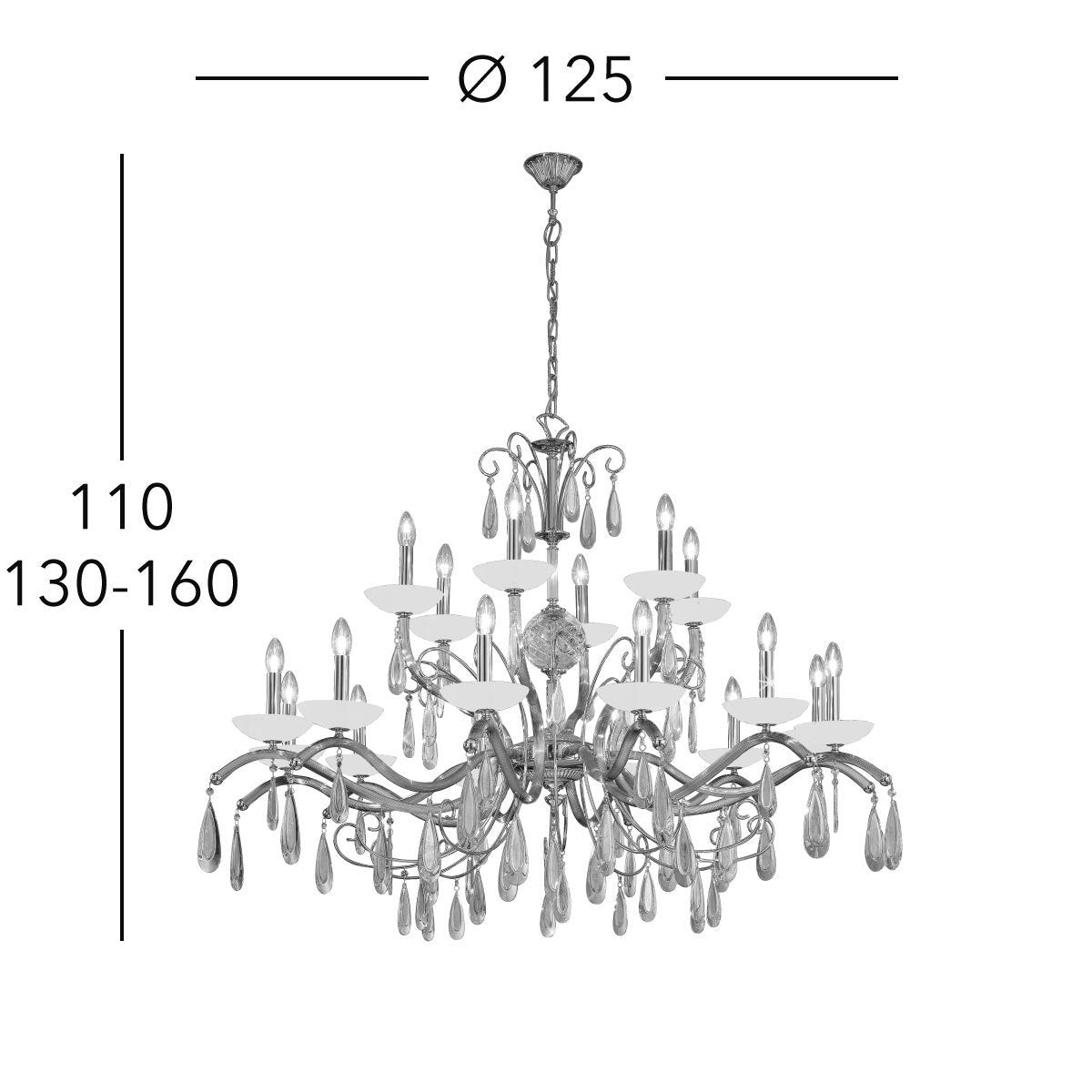 Kolarz 3234.818.3.KoT/aq21 CARMEN 3 Chandelier