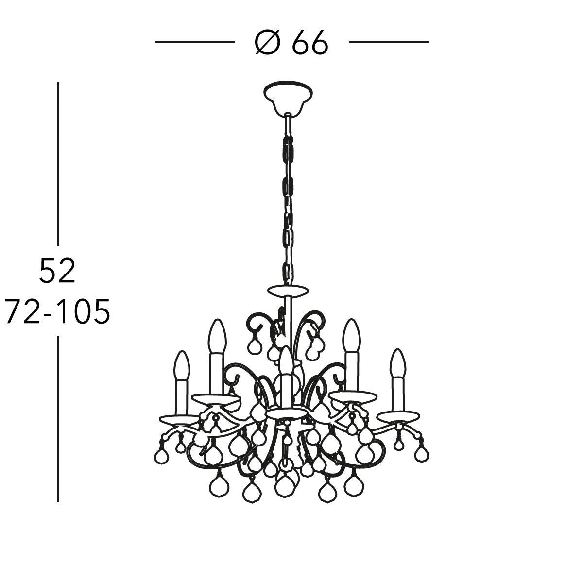 Kolarz 3234.86.3.KoT CARMEN 2 Chandelier