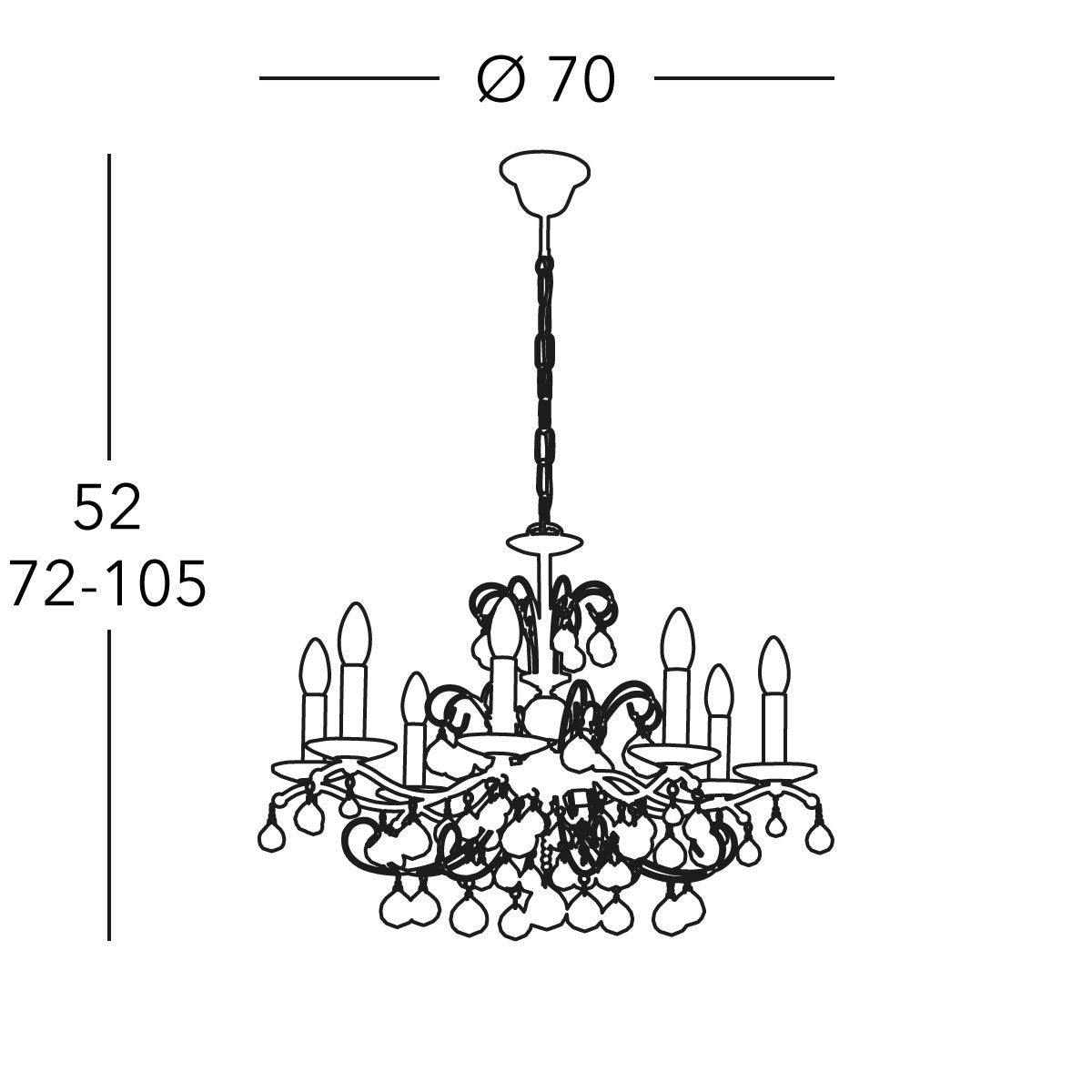 Kolarz 3234.88.5.KoT CARMEN 2 Chandelier