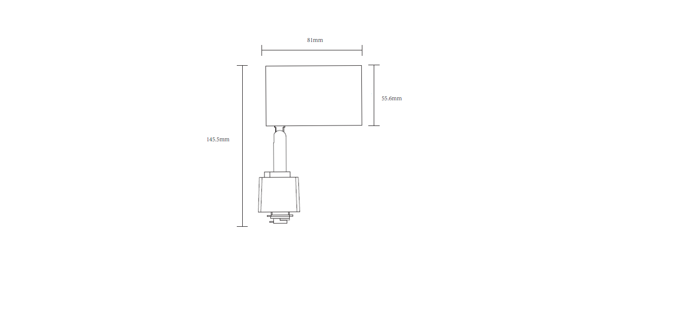 ML Accessories-TRKIT8BC TRKSP8 1 Metre Tracklight Kit - Brushed Chrome