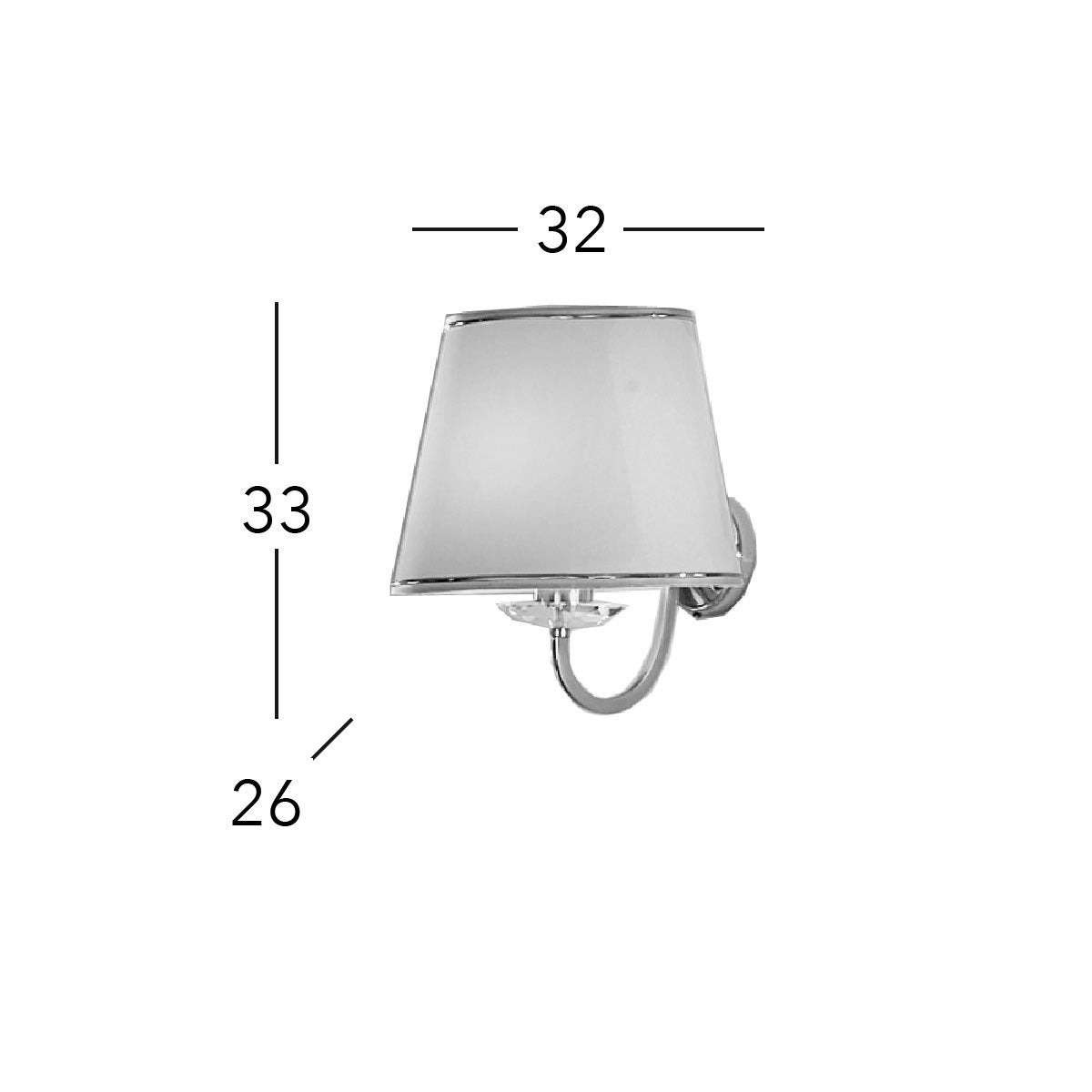 Kolarz 330.60.8C IMPERIAL Wall Light