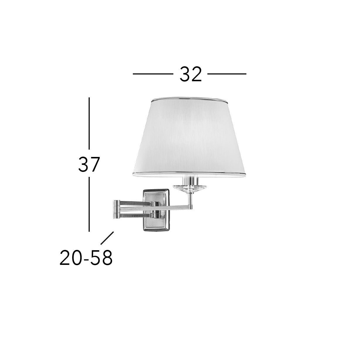 Kolarz 330.61.8C IMPERIAL Wall Light