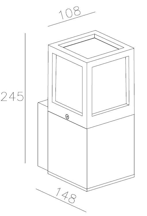 ML Accessories-OL01W 230V IP54 E27 Outdoor Wall Light