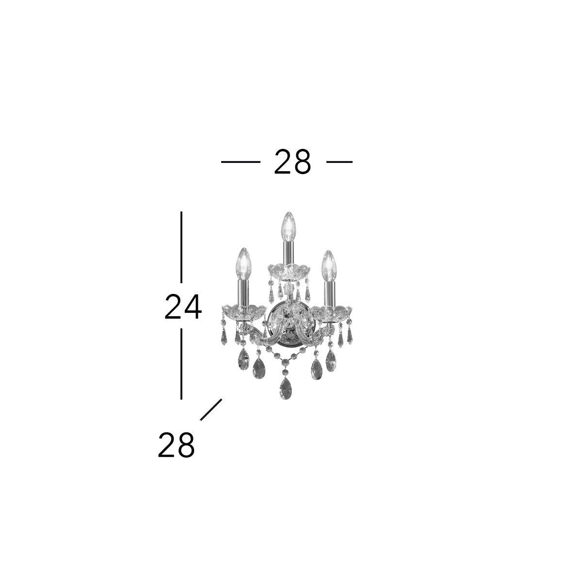 Kolarz 3844.62.3.SpT SCHÖNBRUNN Wall Light