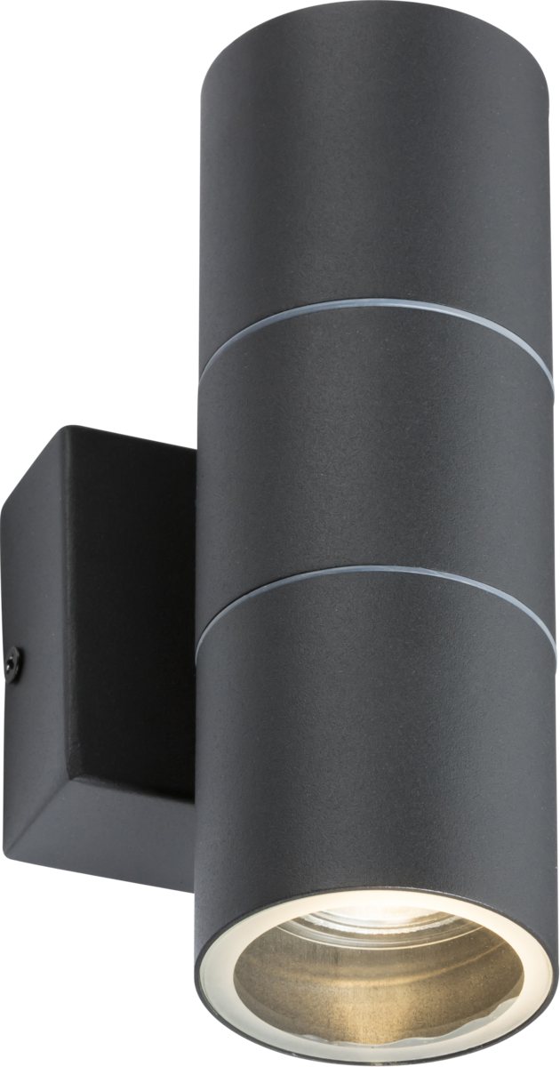 230V IP54 GU10 Up and Down Wall Light - Anthracite