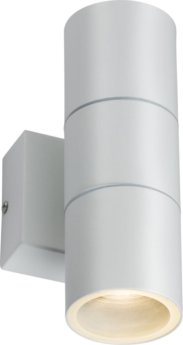 230V IP54 GU10 Up and Down Wall Light - White