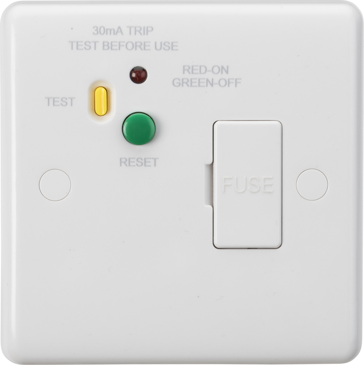 13A RCD Protected Fused Spur Unit - 30mA (Type A)