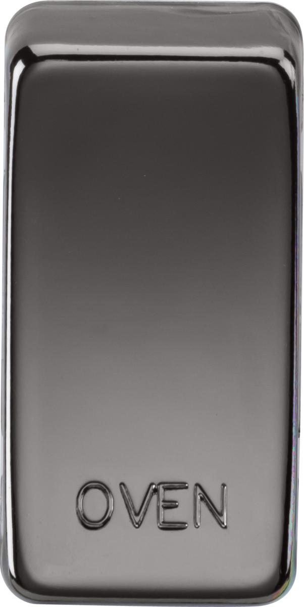 Switch cover "marked OVEN" - black nickel