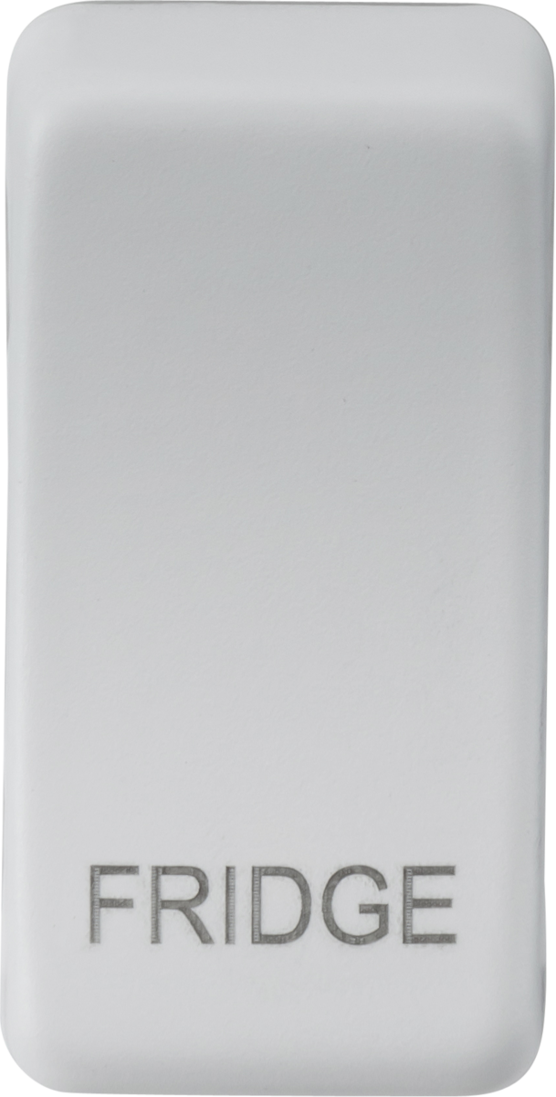 Switch cover "marked FRIDGE" - matt white