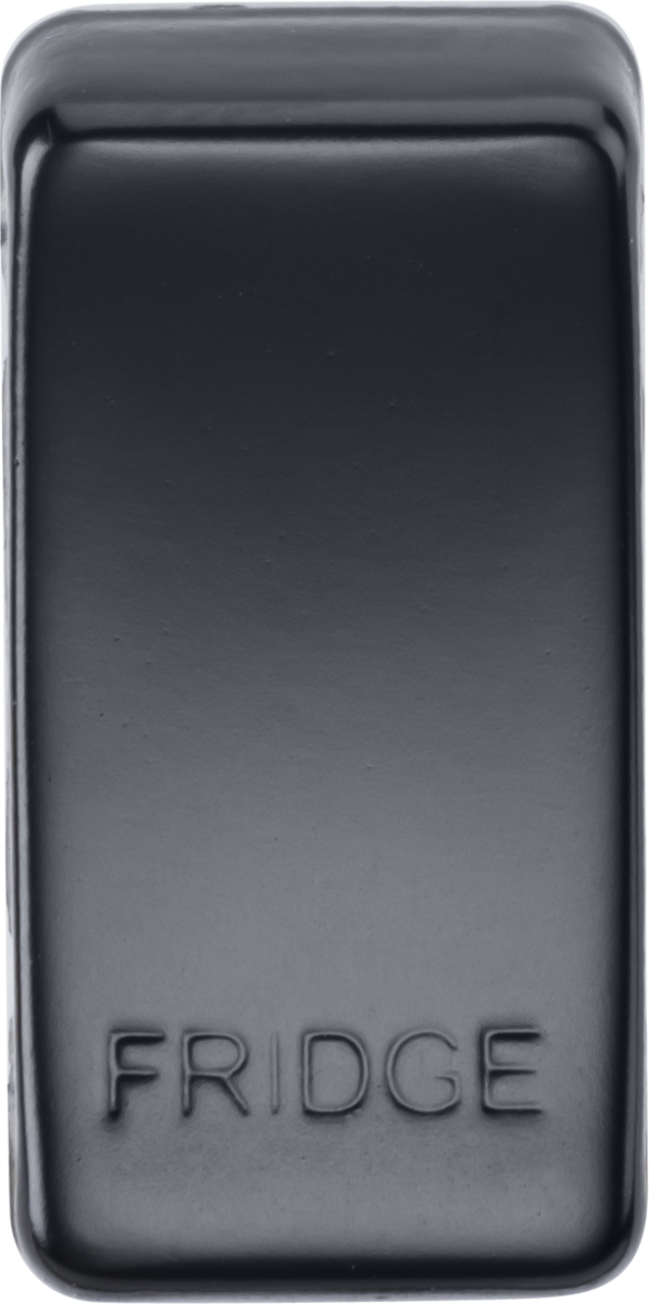 Switch cover "marked FRIDGE" - matt black