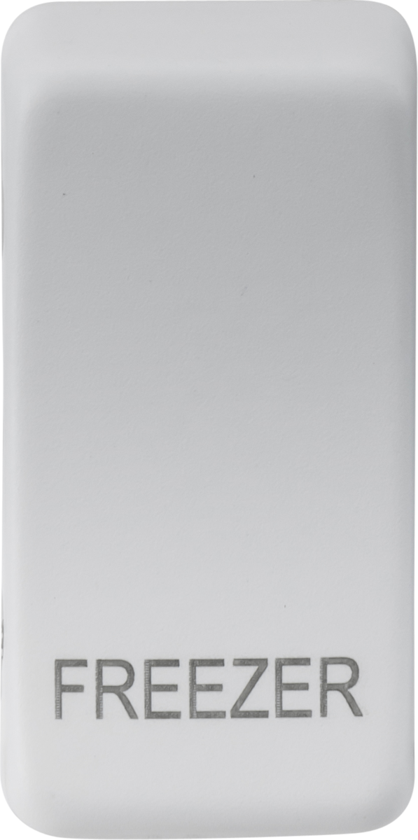 Switch cover "marked FREEZER" - matt white