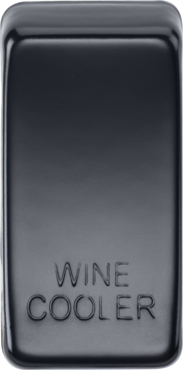 Switch cover "marked WINE COOLER" - matt black